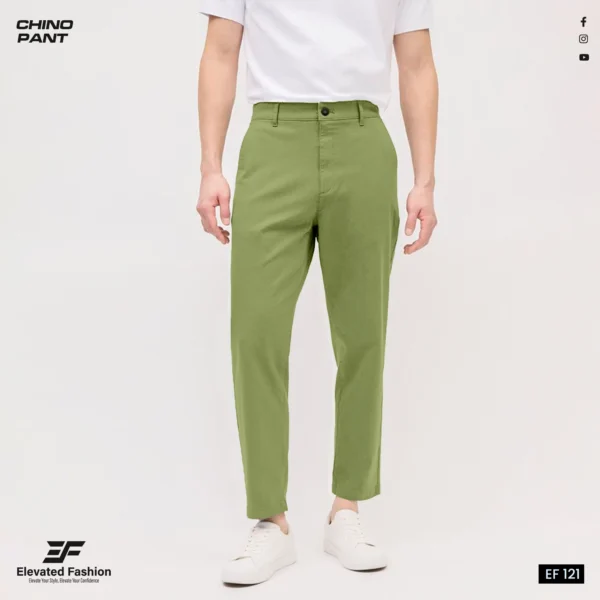 Elevated Fashion Gabardine Pant - (Light Olive) - EF121