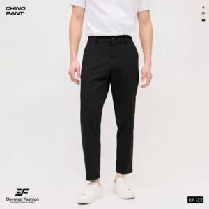 Elevated Fashion Gabardine Pant - (Black) - EF122