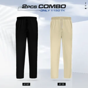 Double Cotton Trouser Combo - (Black & Tan) - EF127/131