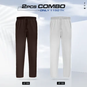 Double Cotton Trouser Combo - (Coffee & Ash) - EF130/132