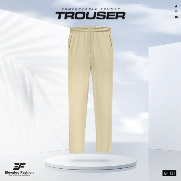 Premium Cotton Trouser- (Tan) - EF131