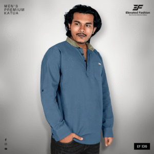 Premium Quality Katua- (Navy Blue) - EF136