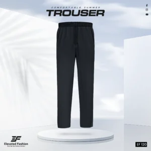 Premium Cotton Trouser- (Black) - EF120